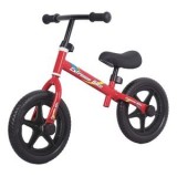 Bicicletă de echilibru pentru copii, 2 roți, cadru metalic roșu, CMCLASS