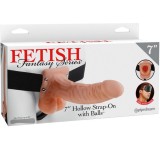 Fetish Fantasy Series-Series 7 Hollow Strap-on cu Testicule 17.8 cm