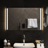 Oglinda de baie cu LED, 80x50 cm GartenMobel Dekor, vidaXL