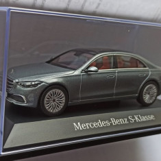 Macheta Mercedes Benz S-Class 2020 V223 gri - Herpa 1/43