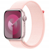 Cumpara ieftin Apple Watch S9, GPS, 45mm, Pink Aluminium Case, Light Pink Sport Loop