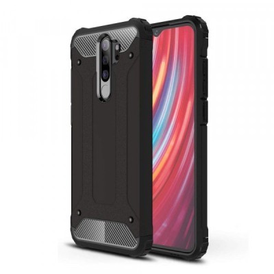 Husa pentru Xiaomi Redmi Note 8 Pro, Techsuit, Hybrid Armor, Neagra foto