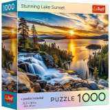 PUZZLE TREFL 1000 COLECTIA SUA APUS DE SOARE UIMITOR LA LAC POSTER INCLUS SuperHeroes ToysZone