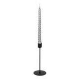 Suport Lum&acirc;nare Metalic, Model Bază Rotundă, Negru, 8x20cm, Oem