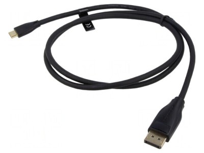 Adaptor DisplayPort la USB C Aurit 1m PVC foto