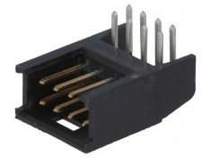 Soclu cablu-placă 2,54mm 8 pini aurit AMPMODU MOD II THT