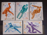 Rusia 1980 OLIMPIADA LAKE PLACID serie 5v mnh MNH, Nestampilat