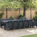 Set Dining Grădină 13 pcs Antracit 12-Persoane Polipropilenă