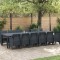 Set Dining Grădină 13 pcs Antracit 12-Persoane Polipropilenă