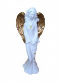 Cumpara ieftin Statueta decorativa, Inger, Alb, 33 cm, DVAN0045-3G