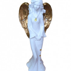 Statueta decorativa, Inger, Alb, 33 cm, DVAN0045-3G