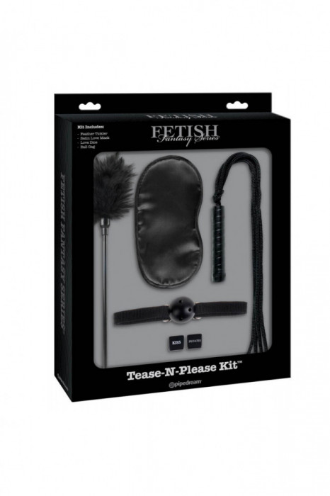 Set Fetish Fantasy Limited Edition Tease-N-Please Kit, Black