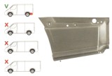 Segment reparatie aripa spate Mercedes Sprinter 2006-, VW Crafter 2005- , L=2600, 3265 Partea Stanga, Spate, in spatele rotii , lungime 635mm inaltim
