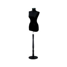 Manechin dama model expunere - croitorie pe picior lemn foto