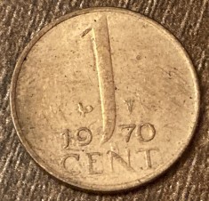 C50 - Moneda foarte veche - Olanda - 1 cent - 1970