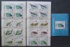 YEMEN K. -PASARI-4 X serie complecta 8 V.+ 1 Colita-Nedantelate-MNH**.- YK 008, Asia, Fauna
