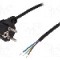 Cablu alimentare AC, 1.5m, 3 fire, culoare negru, cabluri, CEE 7/7 (E/F) &amp;#351;tecar in unghi, LOGILINK - CP135