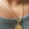 30 lei Lant +medalion INOX placat dama / femei