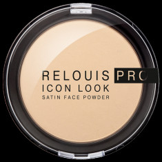 Pudra Relouis pro Icon Look Satin Face Powder, compacta, 9 g foto