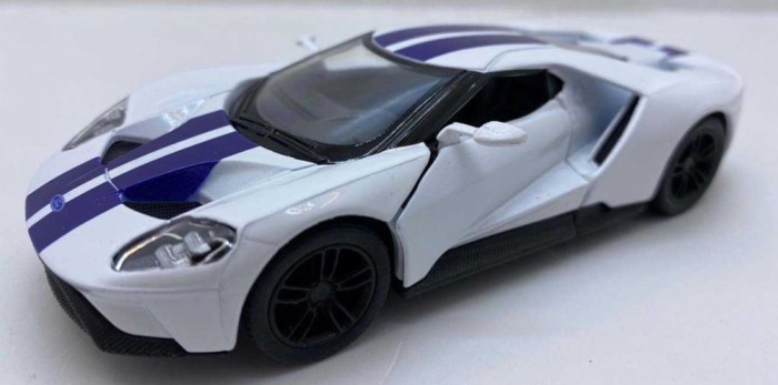 Macheta Ford GT with Stripes alb