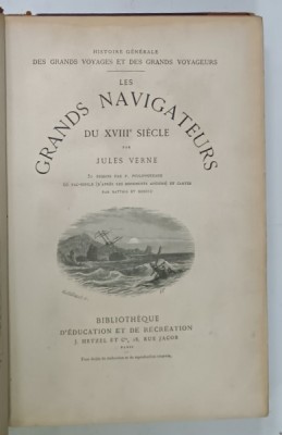 LES GRANDS NAVIGATEURS DU XVIII SIECLE, JULES VERNE foto