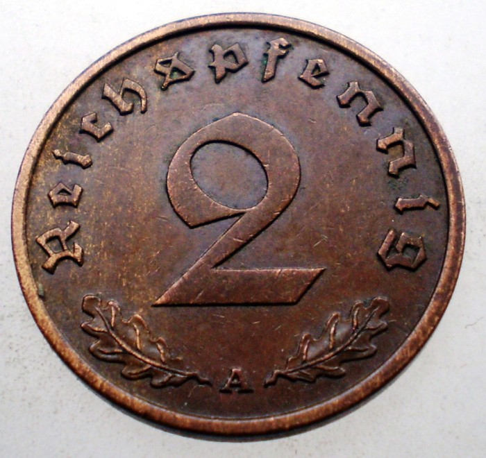2.672 GERMANIA WWII 2 REICHSPFENNIG 1940 A
