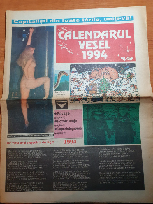 ziarul calendarul vesel 1994
