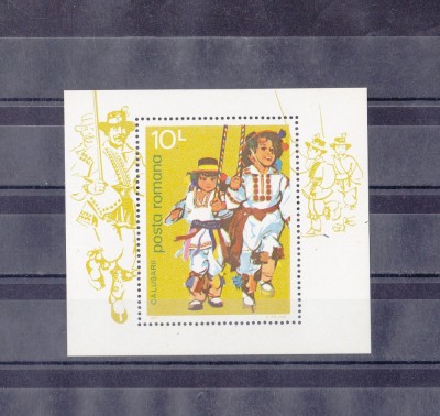 A11 TX4 5 - 1977 - Calusarii - colita dantelata foto