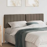 vidaXL Tăblie tapițată Maro și taupe 150 cm Lemn de pin masiv 880176