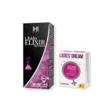 Cumpara ieftin Pachet pentru femei: Capsule afrodisiace LADIES DREAM, 2 buc + Picaturi Libido Elixir For Women, 30 ml
