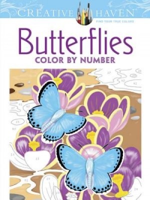 Creative Haven Butterflies Color by Number Coloring Book foto