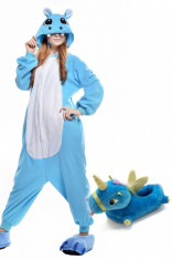 PJM121-100 Set pijama kigurumi + papuci de casa foto