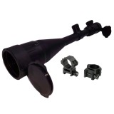 Luneta Airsoft DEPOX&reg; 6-24x50, Tinta LED, Metal, 39.5cm, Inele Montura Incluse, Negru