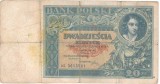 SV * Polonia 20 ZLOTI / ZLOTYCH 1931