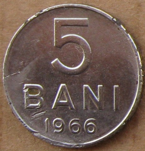 ROMANIA / 5 Bani 1966