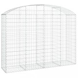 Cumpara ieftin Cos gabion arcuit, 200x50x140/160 cm, fier galvanizat