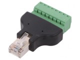 Adaptor RJ45 cu 8 Pini și Regletă de Conexiuni
