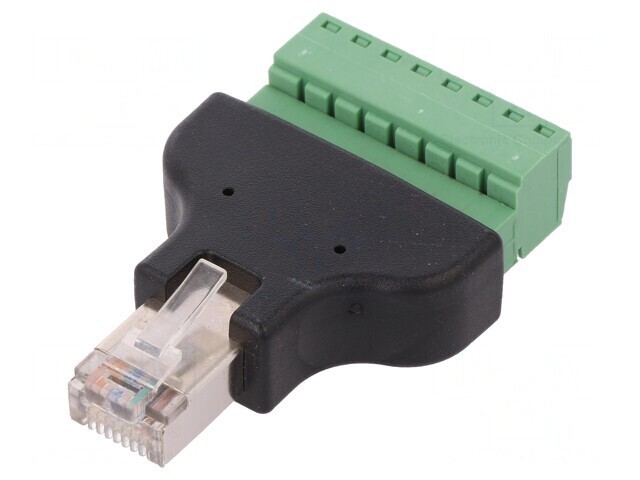 Adaptor RJ45 cu 8 Pini și Regletă de Conexiuni