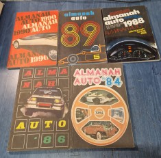 Colectie Almanah auto anii 1990 1989 1988 1986 1984 foto