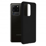 Husa pentru Samsung Galaxy S20 Ultra / S20 Ultra 5G, Techsuit Soft Edge Silicone, Black