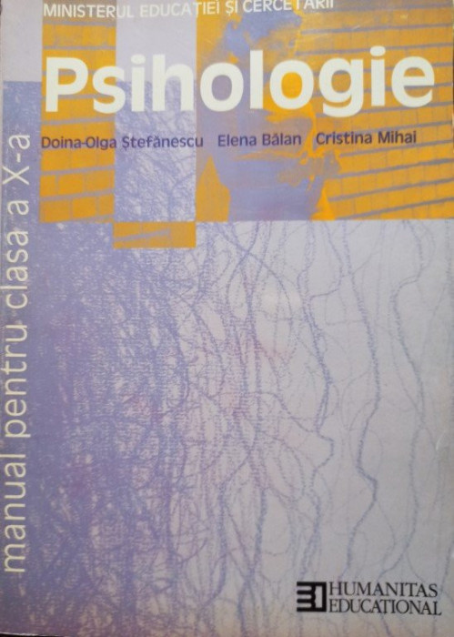 Doina Olga Stefanescu - Psihologie - Manual pentru clasa a X-a (2004)
