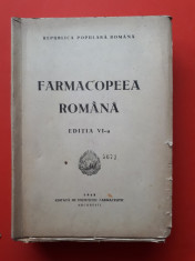 FARMACOPEEA ROMANA ? Editia a VI a An 1948 foto