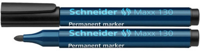 Permanent Marker Schneider Maxx 130, Varf Rotund 1-3mm - Negru foto