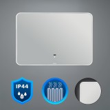 Veneția 100 oglindă cu senzor de mișcare cu iluminare led și dezumidificator 100x60 cm