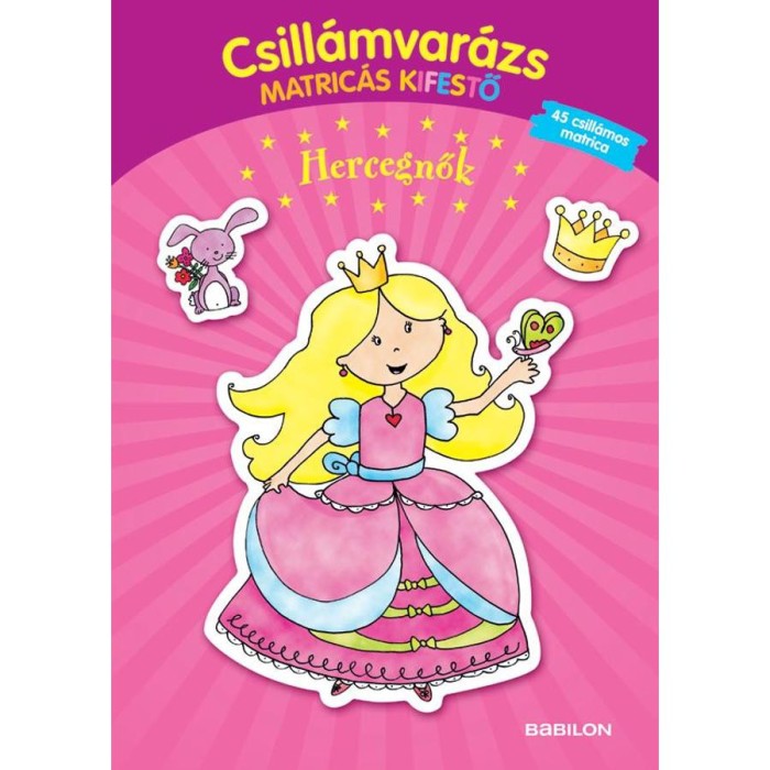 Csill&aacute;mvar&aacute;zs matric&aacute;s kifestő - Hercegnők