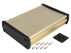 Carcasa Universala GAINTA Aluminiu Auriu Panou Negru Dimensiuni 113.7x169x35.2 mm Cod ALUG704GD160-AS