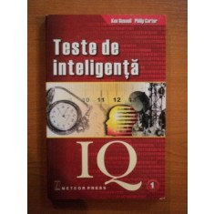 TESTE DE INTELIGENTA , VOL I de KEN RUSSELL , PHILIP CARTER , 2001