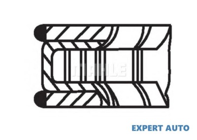 Set segmenti piston Skoda RAPID (NH3) 2012-2016 foto