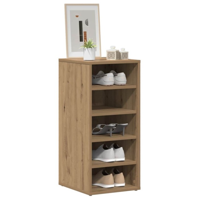 vidaXL Pantofare 2 buc. stejar artizanal, 32x35x70 cm, lemn prelucrat