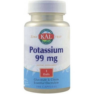 Supliment Alimentar Potassium 99mg Kal Secom 100cps foto